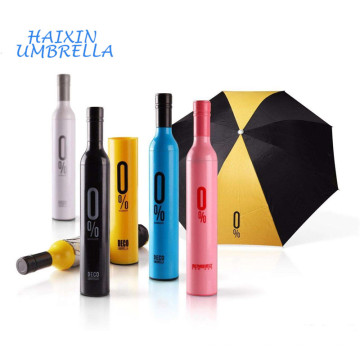 Fabricação China Popular Por Atacado Barato Criativo 21 Polegada Manual Garrafa Dobrável Umbrella Brindes Promocionais com Logotipo Imprime